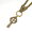 Gold, variant on Men's chunky chain Viking Thor's Hammer/Fenrir Wolf/Celtic/Rune Necklace, Stainless Steel Nordic Viking Jewelry, Gold Plated/Black, Comes with Gift Box