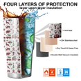 thumbnail image 7 of 30oz White Christmas Animal and Car Pattern Tumblers Stainless Steel Tumbler with Lid and Straw,Vacuum Insulated Double Wall Travel Tumbler Cups Mug with Cleaning Brush for Coffee,Tea, 7 of 7