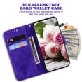 thumbnail image 5 of For Samsung Galaxy S22 Ultra Cover with Card Slot Shockproof Luxury Embossed Leather Flip Stand Case, 5 of 5