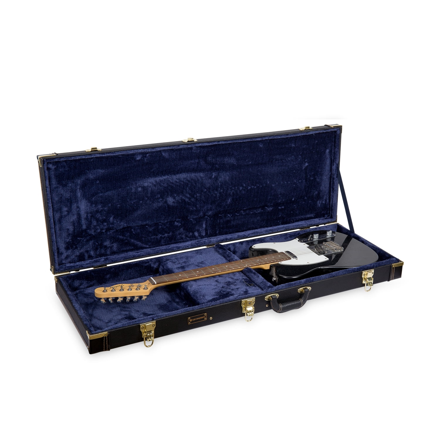 Crossrock Vintage Vibe Case for Fender Telecaster & Stratocaster Electric Guitar