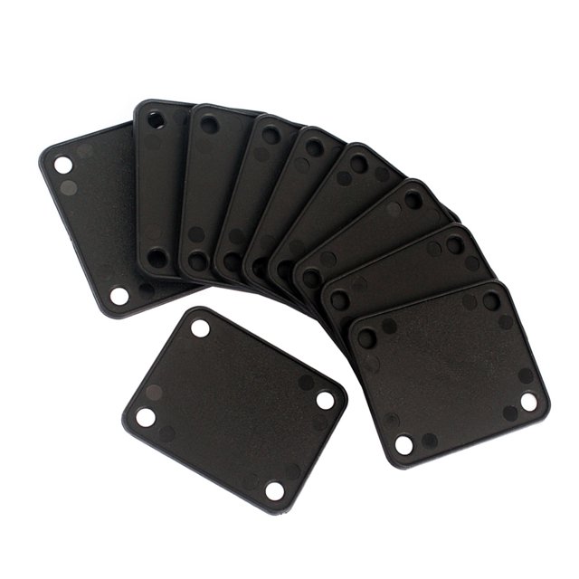 OULII 10Ud De Unión Para Mástil De Bajo Y Guitarra Plástico Negro Resistente