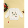 thumbnail image 2 of Seyurigaoka Unisex Children’s Christmas/Letter Print Round Neck Long Sleeve Sweatshirt, 2 of 8