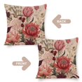 thumbnail image 3 of Patio Furniture Pillows Elegant Vintage Botanical Pattern Pillow Cases 16"x16" Vintage Floral Plant Decorative Throw Pillow Covers Pillows for Couch Sofa Patio Furniture Home Decor, 3 of 7