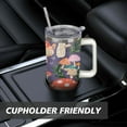 thumbnail image 7 of Mushroom 40 Oz Tumbler with Handle Lid and Straw, Stainless Steel Double Walled Vacuum Insulated Cup, Cute Anniversary Wedding Birthday Gifts Tumbler for Women Men Friends Outdoor Indoor, 7 of 7