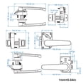 thumbnail image 3 of Xingzhi Door Lock RV Caravans Refit Toilet Locks Boat Safety Furniture Hardware Reverse Camper Accessories Repairing Parts Silver, 3 of 6