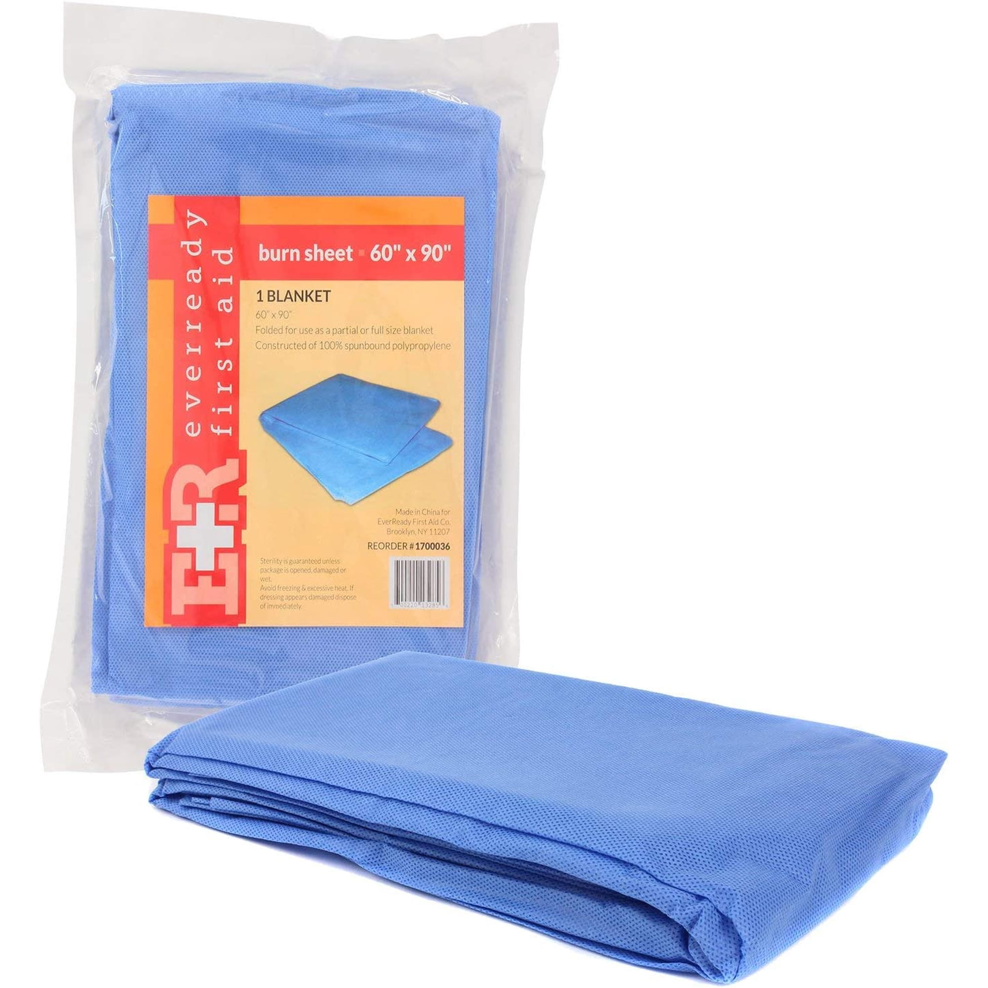 Ever Ready First Aid Sterile Burn Sheet Blanket – 60”x 90” (3 Count)