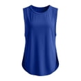 thumbnail image 6 of Yievot Womens Athletic Tank Tops Summer Crew Neck Side Slit Loose Fit Casual Workout Tops, 6 of 7