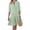 Green, variant on Women's Striped Button Down Shirt Dress Casual Loose Long Sleeve Tiered Swing Tunic Dress Summer Beach Sundress Purple