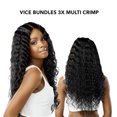 thumbnail image 3 of Sensationnel Vice Bundles 3X Multi Bundle Weaving Premium Hair with 2x5 Lace Closure Multi Crimp ( 26" 28" 30" Inch ) ( T2/BG Dark Brown / Burgundy ), 3 of 6