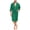 Dark Green, variant on 100% Cotton Mens Lightweight Robe Summer Short Sleeve Bathrobe Soft Knee Length Robe with Pockets (Sandshell, 2XL)