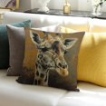 thumbnail image 3 of FCXZI Farmhouse Decor Giraffe Pillow Cushion Case for Sofa Couch 20x20in, 3 of 5