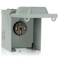 thumbnail image 1 of WELLUCK RV Power Outlet Box 50 Amp 125/250V, Nema 14-50R RV Power Receptacle Panel Plug, Enclosed Lockable Weatherproof Outdoor Electrical, 1 of 7