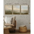 thumbnail image 4 of Landscape 11x14in3pcs Natural Framed Wall Art Vintage Dusk in The Forest Classic Paints Farmhouse Bathroom Office Decor, 4 of 6