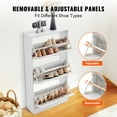 thumbnail image 4 of VEVOR Shoe Storage Cabinet with 3 Flip Drawers, Wooden White, 45.19 lb, 4 of 6