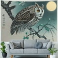 thumbnail image 4 of Orinice Owl Moon Branch Tapestry Wall Hanging Unique Style Home Wall Decor Art for Living Room Bedroom Apartment Farmhouse Dorm 40x30inch, 4 of 6