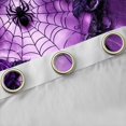thumbnail image 4 of Feelyou Purple Thorny Rose Black Out Curtains for Couple, Gothic Spider Web Curtains Pack of 2 (42x63 Each), Romantic Love Heart Bedroom Curtains, Blackout Curtains Bedroom Decor, 4 of 6