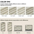 thumbnail image 6 of Topfinel Light Filtering Curtains Natural Pinch Pleated Drapes Back Tab Pinch Pleat Hooks Rings Window Treatments for Living Room Bedroom, Offwhite, 40x84 inch, 2 Panels, 6 of 12