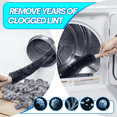 thumbnail image 6 of Dryer Vent Cleaner Kit with Flexible Lint Brush & Vacuum Hose Attachment, Deep Cleaning Dryer Duct, Removes Lint & Dust, Universal Fit for All Vacuums, 6 of 8