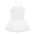thumbnail image 3 of Aiihoo Kids Girls Sequin Ballet Dance Dress Tutu Skirted Leotard Ballerina Gymnastics Dancewear White 7-8, 3 of 7