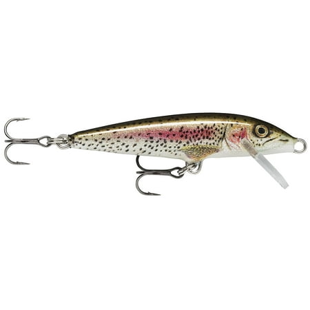 Original Floater 09 Live Rainbow Trout Lure, Kicking almost 180 degrees right then left, with very little forward travel, it stays in the.., By