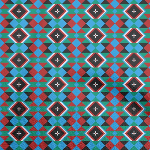 oneOone Rayon Medium Blue Fabric Geometric Sewing Craft Projects Fabric Prints By Yard 56 Inch Wide