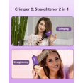 DSHOW Hair Crimper for Women with 4 Interchangeable Plates, Crimper Hair Iron Volumizing Flufft