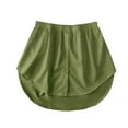thumbnail image 4 of WTXUE Skirts, A-Line Mini, Shirt Sweater Skirt Overlay Bottom Half And Skirts Solid Vestidos De Fiesta Largos De Noche Women's Plus, Green Size M, 4 of 5