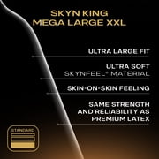 SKYN King Mega Large XXL Non-Latex Lubricated Condoms, 10 Count – Comfortable Fit