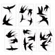 thumbnail image 4 of Pegatinas de golondrina, pegatinas de vidrio, 6 hojas, 20 piezas, previenen golpes de pájaros, pegatinas de ventana de PVC, pegatinas para ventana, 4 of 7