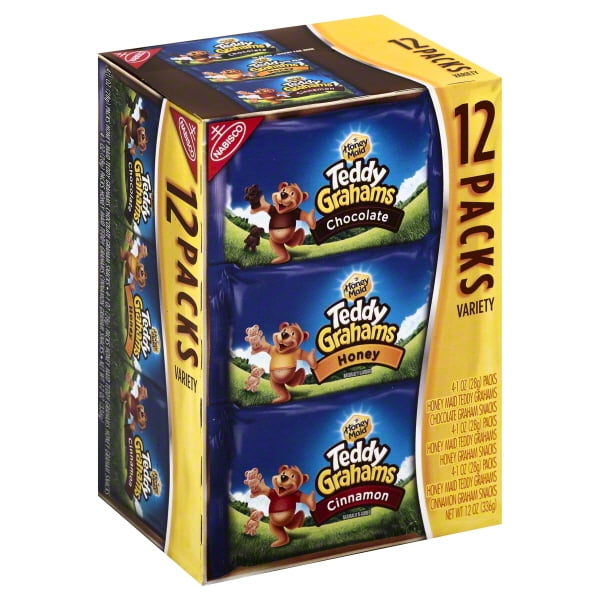 Nabisco Teddy Grahams Chocolate, Honey, & Cinnamon Graham Snack, 1 Oz