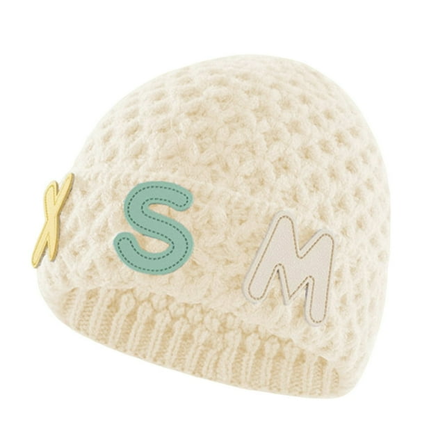 Plush Balls Ears Decor Fleece Lining Solid Color Ear Protection Baby Beanie Winter Infant Cartoon Shape Bucket Hat Scarf Cap