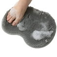thumbnail image 2 of harmtty Shower Foot Massager Non-Slip Mat Multifunctional Suction Cup Design Bath Massage Brush Bath Supply for Bathroom,Grey, 2 of 7
