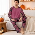 thumbnail image 4 of Halloween Pajamas Men Cute Holloween Print Casual Crew Neck 2 Piece Lounge Sets 2 Piece Nightwear Soft Pjs Lounge Sets, 4 of 4