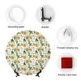 thumbnail image 4 of Daiia Bright Sunflowers Printed Pattern Ceramic Plate Dinner Plates Bone China Decorative Plates with Display Stand Art Ceramic Ornaments for Wall Hanging Decoration-6in, 4 of 6
