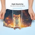 thumbnail image 3 of Yiaed Starry Sky Constellation Cat Print Boys' Boxer Briefs Cotton Casual Stretch Comfort Boys Boxers - Kids Boxer Briefs Underwear for Boys (6-18)-XX-Small, 3 of 5