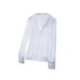 thumbnail image 1 of Qarigey Abrigo Ropa de protección solar Sudadera con capucha Protector solar Chaqueta elástica para exteriores Ropa deportiva Prendas para la parte del cuerpo Blanco SG, 1 of 6