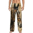 thumbnail image 2 of Lsque Musical Horse Vintage Collage Print Men's Pajama Pants, Lounge Pant - Comfortable Home Wear,Elastic Waistband, Stylish Design-Small, 2 of 9
