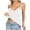 White B, variant on WRKEKC Cami Tank Tops for Women Lace Trim V Neck Backless Sleeveless Fitted Camisole Casual Layering Tops for Daily