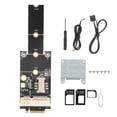 thumbnail image 1 of Tarjeta adaptadora Mini PCIE a NGFF(M.2) Key M Network Converter para Win10/8/7/2000/Linux, 1 of 5
