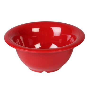 Excellante Color Pure Red Melamine Dinnerware Collection 5.375 Inch Soup Bowl - 10 oz., Comes In Dozen