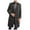 Dark Gray, variant on QHFBli Single-Breasted Mens Trench Coat Men's Winter Anorak Long Wool Overcoat with Fashionable Design for Comfort and Warmth in Cold