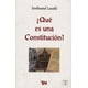 thumbnail image 1 of ¿QUE ES UNA CONSTITUCION? GRUPO EDITORIAL TOMO FERDINAND LASSALLE, 1 of 1