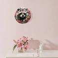 thumbnail image 3 of erolrail Rustic Wall Clock,Silent Non Ticking Wall Clocks for Living Room,Bedroom,Kitchen 12IN Cute Raccoon Flowers Elegant, 3 of 5