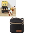 thumbnail image 1 of Seasoning Box Set, Camping Spice Containers Mini Pocket Wear Resistance with Storage Bag for BBQ Black, 1 of 8