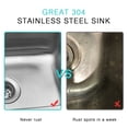 thumbnail image 4 of JASSFERRY 15-inch Kitchen Sink Drop-In Topmount 22-gauge Stainless Steel Single Bowl, 4 of 7