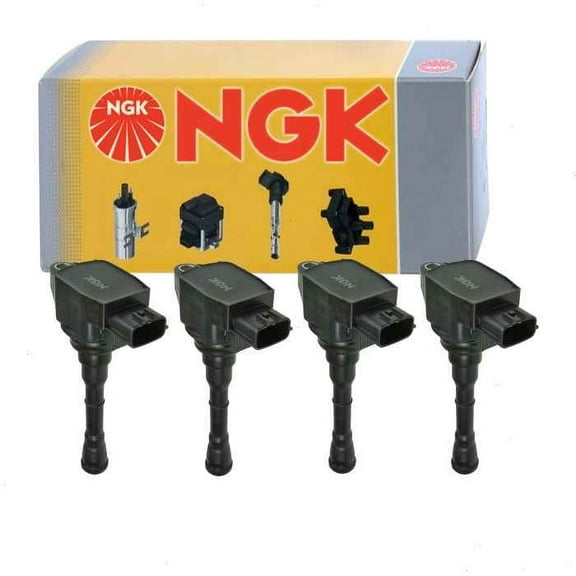 4 pc NGK Ignition Coils compatible with Nissan Juke 1.6L L4 2011-2017