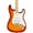 Brown, variant on Squier Affinity Series Stratocaster FMT HSS Maple Fingerboard Electric Guitar Black Burst