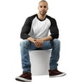 thumbnail image 5 of Hat and Beyond Men's Basic Baseball Raglan 3/4 Sleeve Athletic Crew Neck T-Shirts, 5 of 6