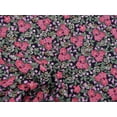 thumbnail image 1 of 10 Yard Lot Bullet Printed Liverpool Textured Fabric Stretch Black Red Pink Green Floral V40, 1 of 1
