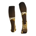 thumbnail image 2 of Bixox Golden Glitter And Light Print Compression Socks,Compression Socks Women & Men Circulation for Medical,Running,Athletic, 2 of 7